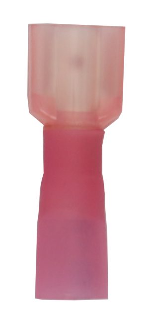 COSSE THERMO MALE PLATE ROUGE 6.35mm 100% Isolées (50)