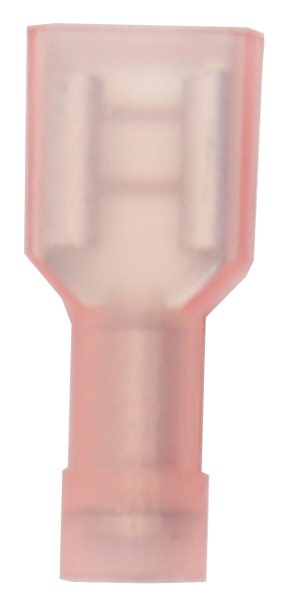 COSSE PLATE FEMELLE ROUGE ISOLEE 6.3x0.8 (100)