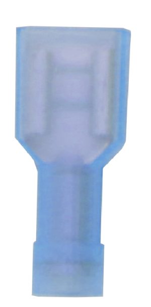 COSSE PLATE FEMELLE BLEUE ISOLEE 2.8x0.5 (100)